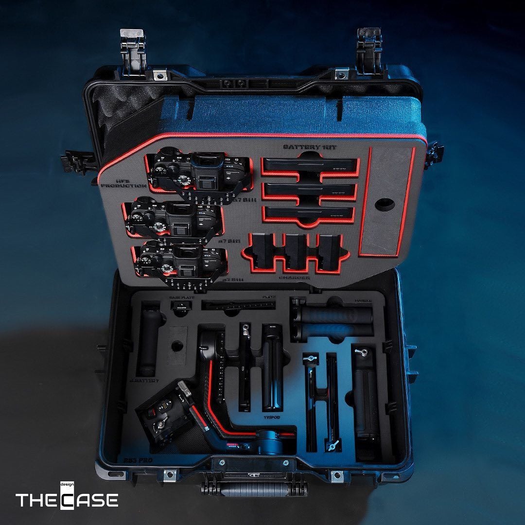 T-Case [50-21] Sony A7S III Kamera Ekipmanları ve RS3 Pro Gimbal Ekipmanları Çantası