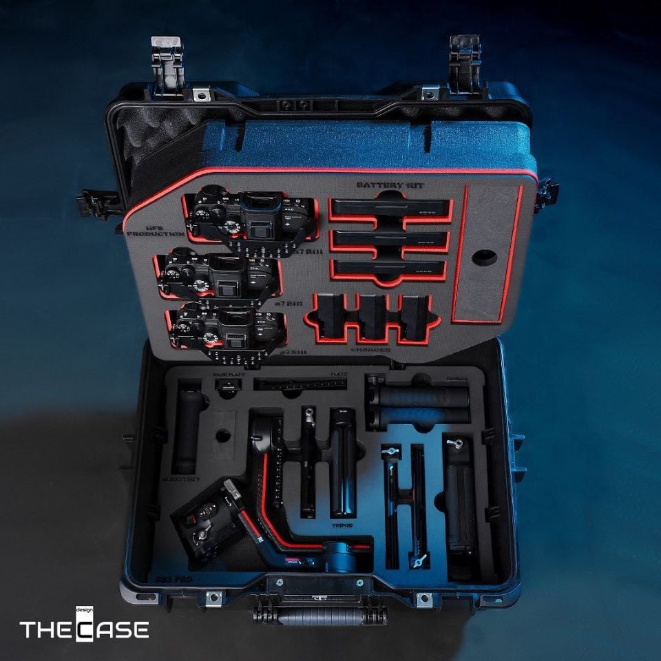 T-Case [50-21] Sony A7S III Kamera Ekipmanları ve RS3 Pro Gimbal Ekipmanları Çantası