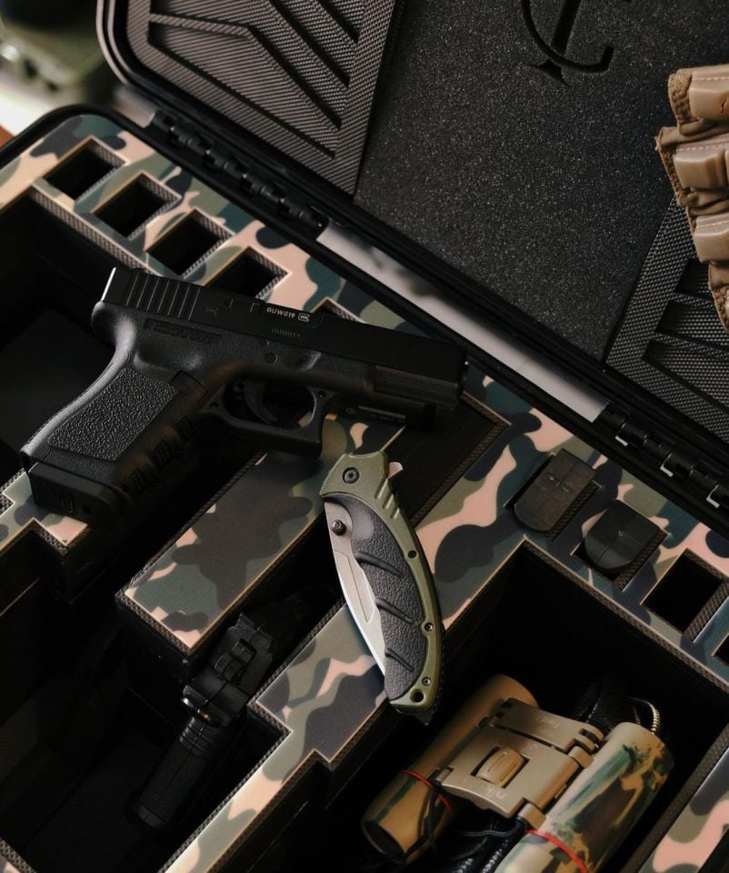 T-Case [50-21] Çift Silah,Çift Bölmeli ve Sekiz Şarjör Kapasiteli Taşıma Çantası