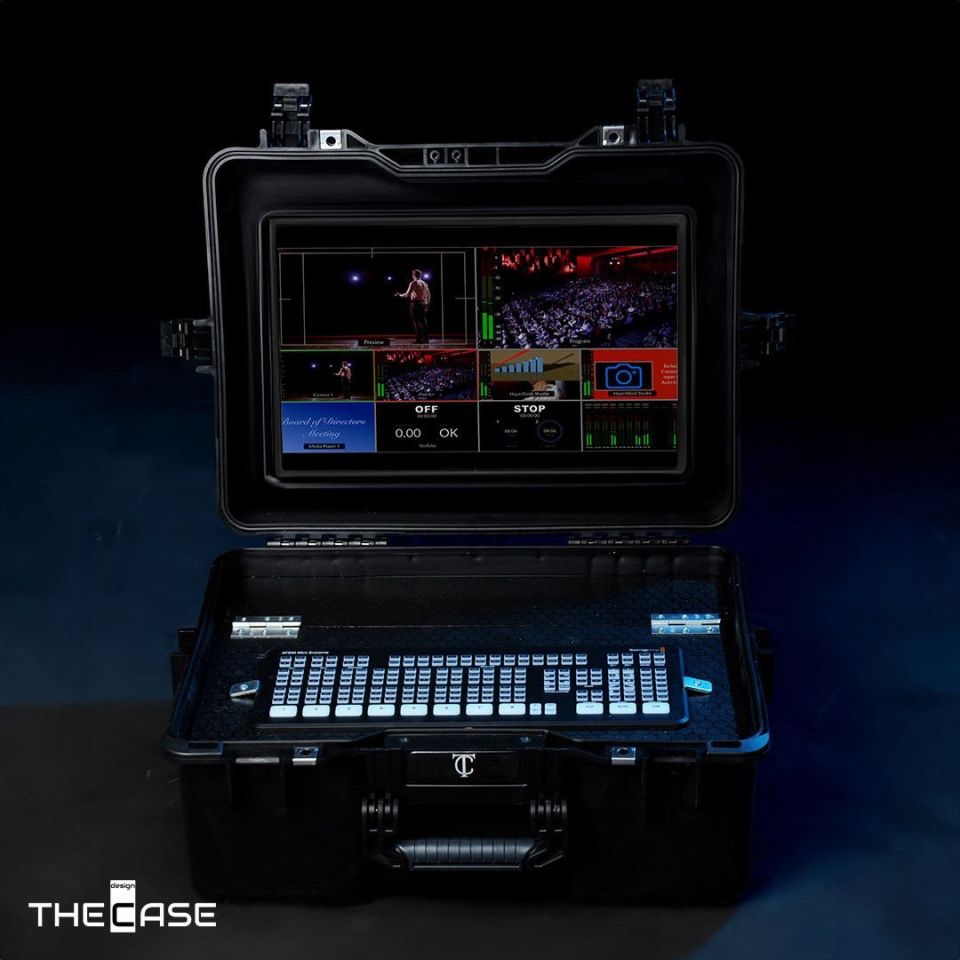 ケース付き Blackmagic Design ATEM Mini ✦T-Case[50-21] Blackmagic Design ATEM Mini Extreme ve 12 İnç