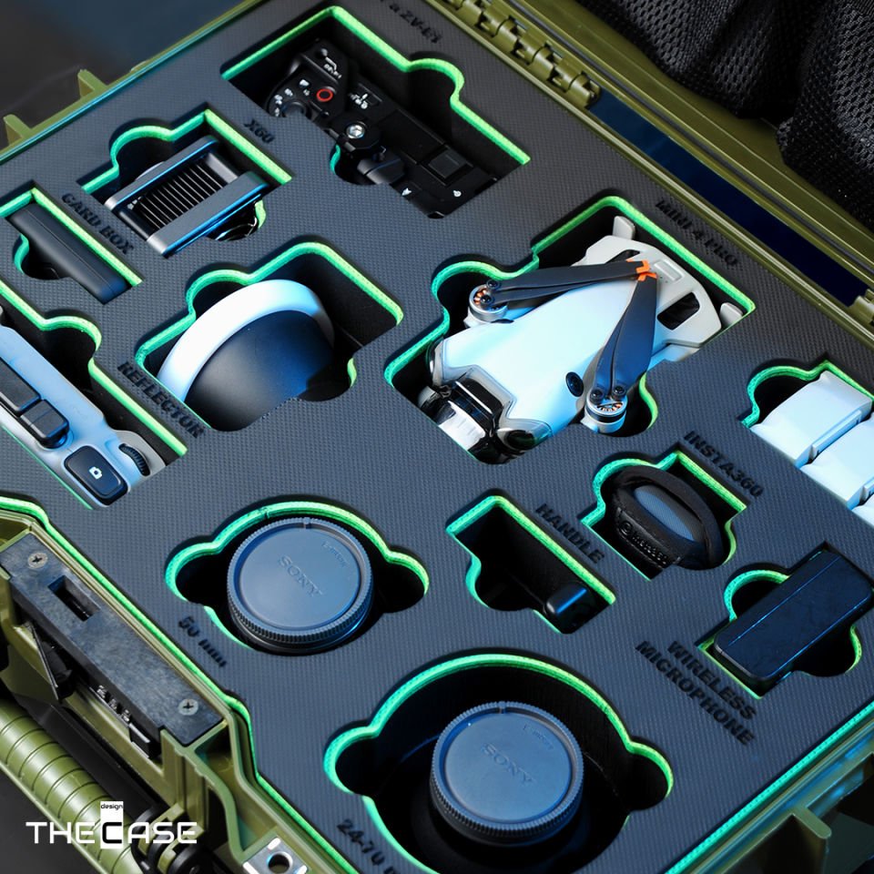 ✦ Sony ZV-E1 Kamera Ekipmanları ve Djı Mini 4 Pro Ekipmanları Taşıma Çantası