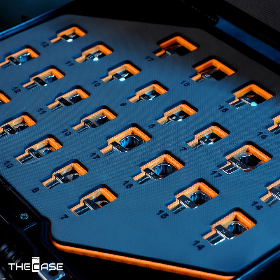 ✦T-Case[50-16] Anahtar Ekipmanları Sunum Çantası