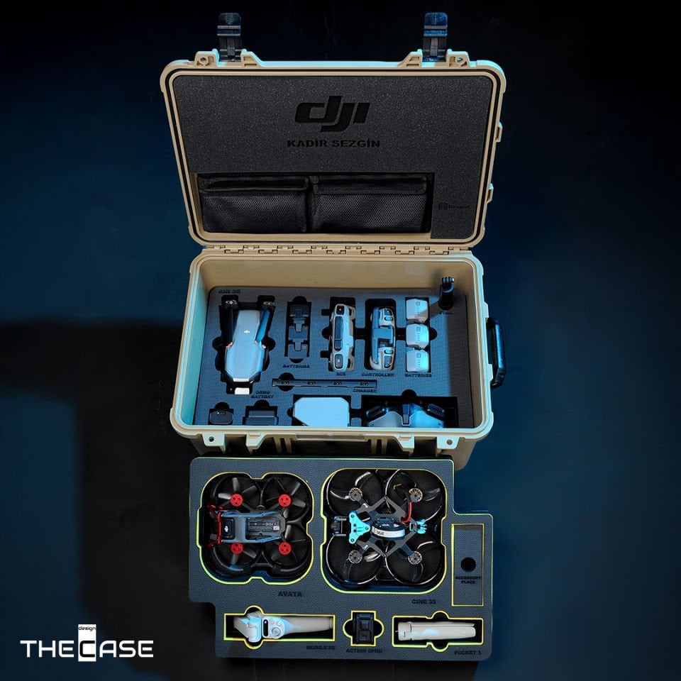 ✦DJI Avata,Fpv Cine55 ve Air 3S Ekipmanları Çantası